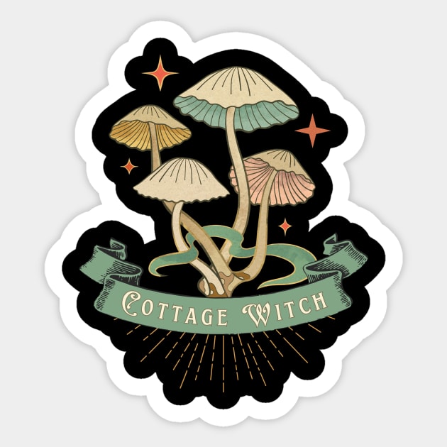 Cottage Witch Sticker by Free Spirits & Hippies